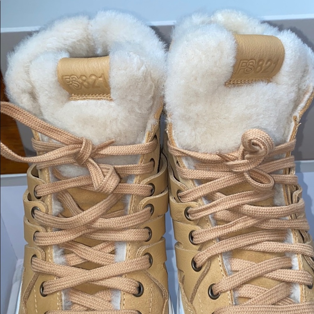PS821 Limited Edition Camel Shearling High-tops - Picture 6 of 6
